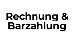 Bezahlen per Rechnung und Barzahlung möglich